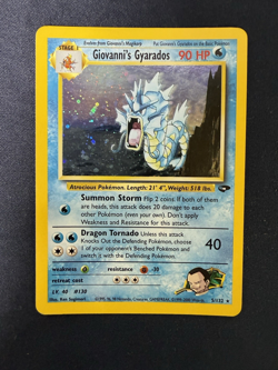 Pokemon TCG: 2000 Gym Challenge Unlimited Giovanni's Gyarados 5/132 Holo Rare NM - Image 5