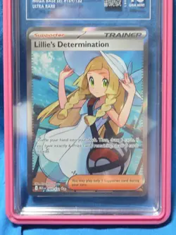 Pokemon TCG Lillie's Determination 169/132 Mega Evolution! TAG 10 W/case - Image 2