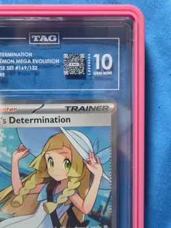 Pokemon TCG Lillie's Determination 169/132 Mega Evolution! TAG 10 W/case - Image 3