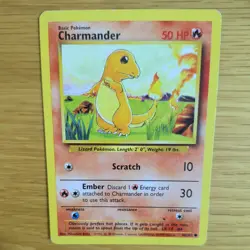 CHARMANDER 46/102 POKEMON CARD (BASE SET) - Image 1