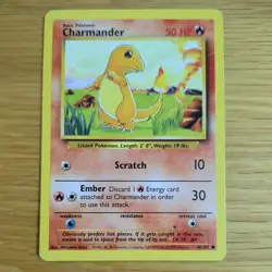 CHARMANDER 46/102 POKEMON CARD (BASE SET) - Image 2