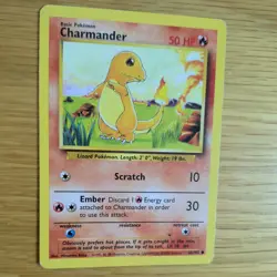 CHARMANDER 46/102 POKEMON CARD (BASE SET) - Image 3