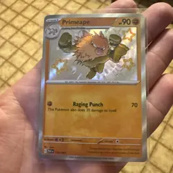 Primeape 170/091 S&V Paldean Fates Shiny Holo Rare Pokemon TCG Card NM Condition - Image 1