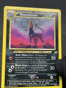 Pokemon Houndoom 8/64 2000 Neo Revelation Unlimited Vintage Holo Rare Card MOON! - Image 5