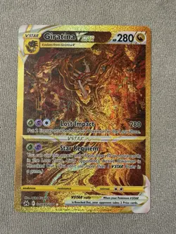 Pokemon TCG Crown Zenith Giratina VSTAR Gold Secret Rare Card GG69/GG70 NM - Image 1