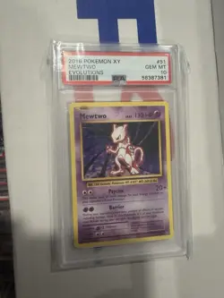 Pokemon XY Evolutions 51 Non Holo Rare Mewtwo PSA 10 GEM MINT - Image 1
