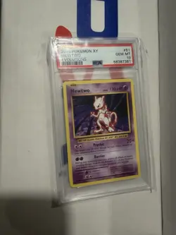 Pokemon XY Evolutions 51 Non Holo Rare Mewtwo PSA 10 GEM MINT - Image 3