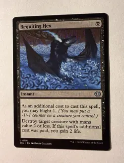 MTG - Requiting Hex - ECL 0116 - Lorwyn Eclipsed - Magic the Gathering - Image 1