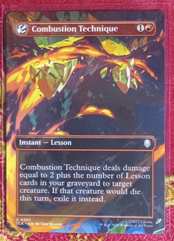 EXTENDED Combustion Technique Avatar The Last Airbender Magic The Gathering MTG - Image 1