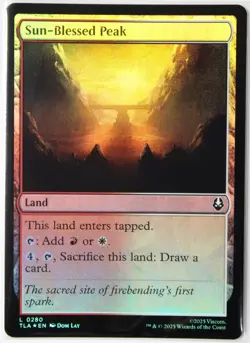 FOIL Sun-Blessed Peak X2 Avatar The Last Airbender Magic The Gathering MTG - Image 1
