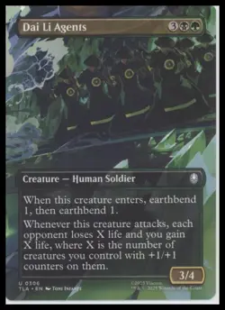 EXTENDED Dai Li Agents Avatar The Last Airbender Magic The Gathering MTG green - Image 1