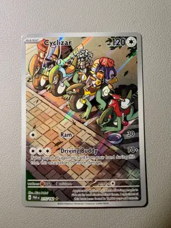Pokemon TCG Cyclizar 215/182 Paradox Rift Holo Illustration Rare Card - Image 1