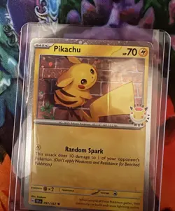 Pikachu 51/162 Stamped 2026 Pokemon Day 30th Anniversary Promo TCG - Image 1