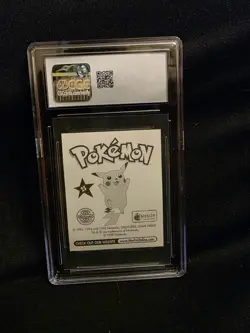 CGC 8.5 MN/MINT+ Pikachu #25 Merlin Series 1 Vintage Pokemon Sticker Nintendo - Image 2