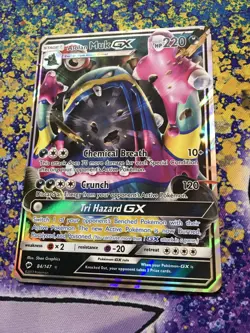 Pokemon TCG - Alolan Muk GX - 84/147 Burning Shadows - 2017 Ultra Rare Holo - NM - Image 4