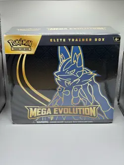 🔥 POKEMON TCG MEGA EVOLUTION LUCARIO ELITE TRAINER BOX ETB - BRAND NEW SEALED - Image 1