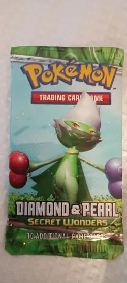 Pokemon Sealed Diamond & Pearl Secret Wonders Booster Pack Roserade 18.74g - Image 1