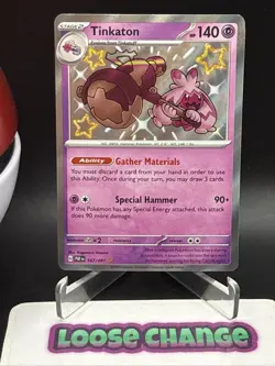 Tinkaton - 167/091 - Paldean Fates Shiny - NM - Pokemon - Read Description - Image 1