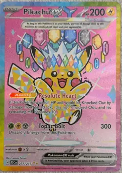 Pokemon TCG: Pikachu EX SIR 277/217 Ascended Heroes *STRONG PSA 10 CONTENDER* - Image 1