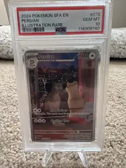 2024 Pokemon SFA En-Shrouded Fable #078 Persian Illustration Rare PSA 10 - Image 1