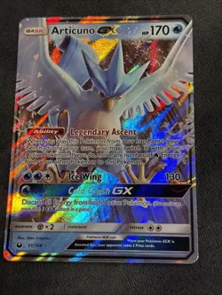 Pokemon TCG Celestial Storm Articuno GX Holo Card 31/168 Ultra Rare - Image 1