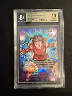One Piece Monkey D. Luffy EB02-061 SEC SP - PRB02 Premium Booster - BGS 10 - Image 1
