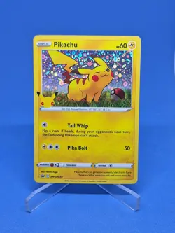Pokemon Pikachu - (General Mills) SWSH039 Black Star 25th Anniversary Promo Holo - Image 1