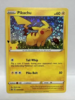 Pokemon General Mills 25th Anniversary Promo Pikachu SWSH039 Holo NM - Image 1
