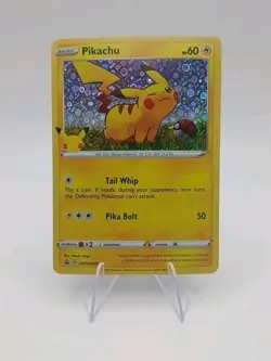 Pokemon TCG Pikachu SWSH039 Holo General Mills Promo 25th Anniversary - Image 1