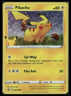 Pokemon General Mills 25th Anniversary Promo Pikachu SWSH039 Holo NM - Image 1