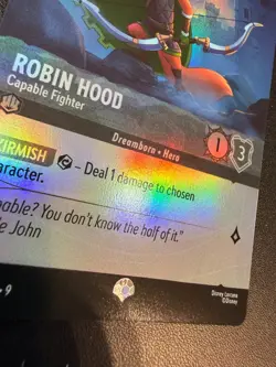 Lorcana Disney Fabled - Robin Hood - Capable Fighter (Epic) - 220/204 Holo Foil - Image 2