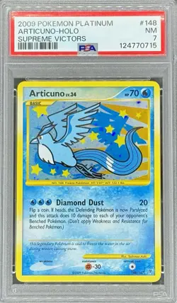 PSA 7 NM Articuno Holo #148 Pokemon Platinum Supreme Victors 2009 - Image 1