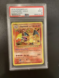 2016 Pokemon Charizard 11/108 Holo XY Evolutions - PSA 9 - Image 1