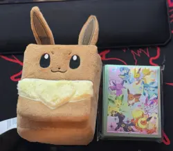 POKEMON PRISMATIC EVOLUTIONS SPC EEVEE DECK BOX + EXCLUSIVE CARD SLEEVE PACK NEW - Image 1