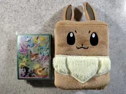POKEMON PRISMATIC EVOLUTIONS SPC EEVEE DECK BOX + EXCLUSIVE CARD SLEEVE PACK NEW - Image 1