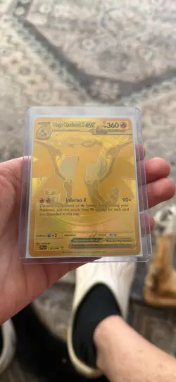 Pokemon Phantasmal Flames Mega Charizard X Ex Hyper Rare Gold 130/094 READ DESC - Image 3