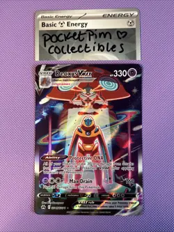 Pokemon Deoxys VMAX Gg45/Gg70 Crown Zenith: Galarian Gallery Holo TCG Card - Image 2
