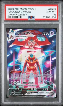 Pokemon TCG Crown Zenith: Deoxys VMAX GG45/GG70 PSA 10 - Image 1