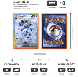 TAG 10 Glaceon ex 150/131 Prismatic Evolutions SIR -Gem Mint English POKEMON TCG - Image 3