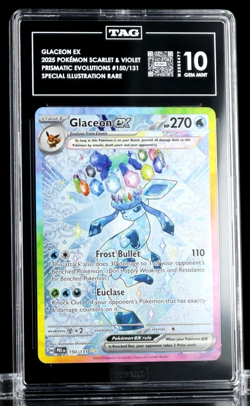 TAG 10 Glaceon ex 150/131 Prismatic Evolutions SIR -Gem Mint English POKEMON TCG - Image 4