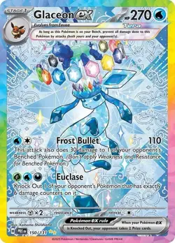 Pokemon TCG Prismatic Evolutions Glaceon EX SIR 150/131 pack fresh - Image 3