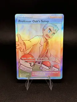 Professor Oak's Setup (Full Art) 233/236 Sm-Cosmic Eclipse Holo - Image 1