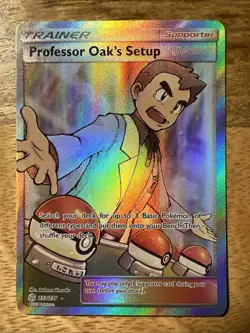 Professor Oak's Setup (Full Art) 233/236 Sm-Cosmic Eclipse Holo - Image 1