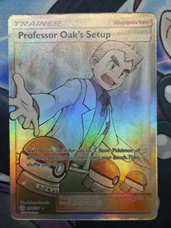 Pokemon English TCG Cosmic Eclipse Professor Oak's Setup SM 233/236 Full Art - Image 2