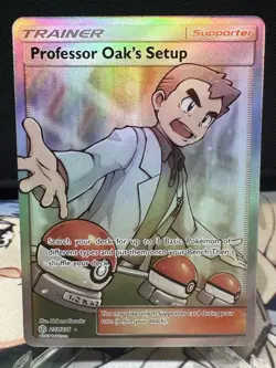 Pokemon English TCG Cosmic Eclipse Professor Oak's Setup SM 233/236 Full Art - Image 3