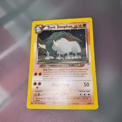 Pokemon Dark Donphan Neo Destiny TCG Unlimited Rare Card 3/105 Holo - Image 2