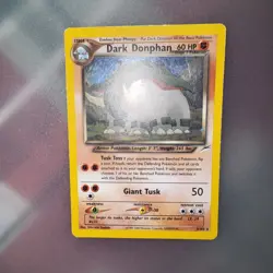 Pokemon Dark Donphan Neo Destiny TCG Unlimited Rare Card 3/105 Holo - Image 5