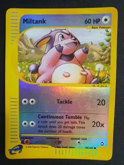 Miltank 94/147 Reverse Holo - Aquapolis Set - Pokemon Ereader Card - Excellent - Image 1