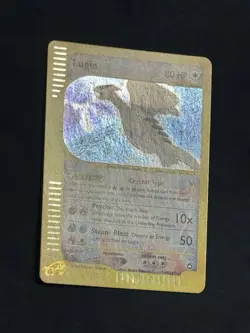 MP/LP Crystal Lugia Holo Rare 149/147 Aquapolis Pokemon Card - Image 3