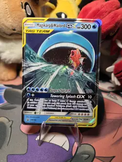 Pokemon TCG Magikarp and Wailord GX Holo Card Promo SM166 - NM - Image 1